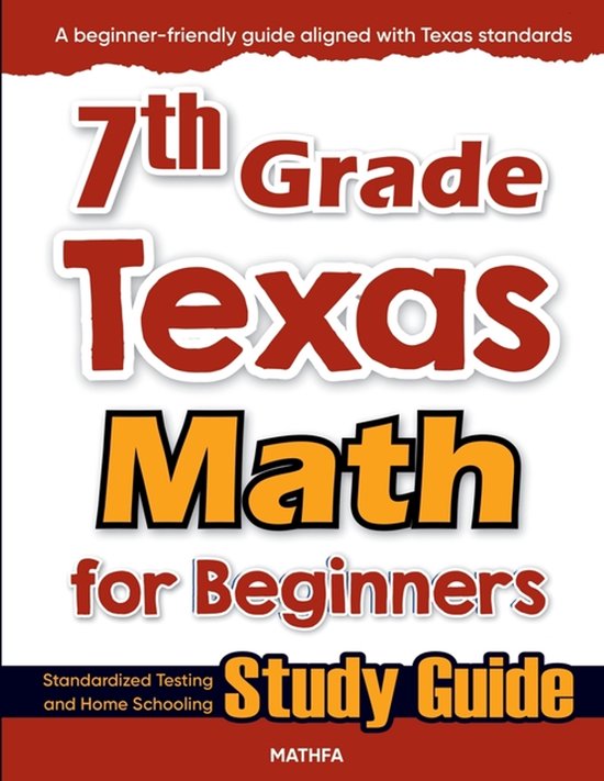 7th Grade Texas Math for Beginners - cover