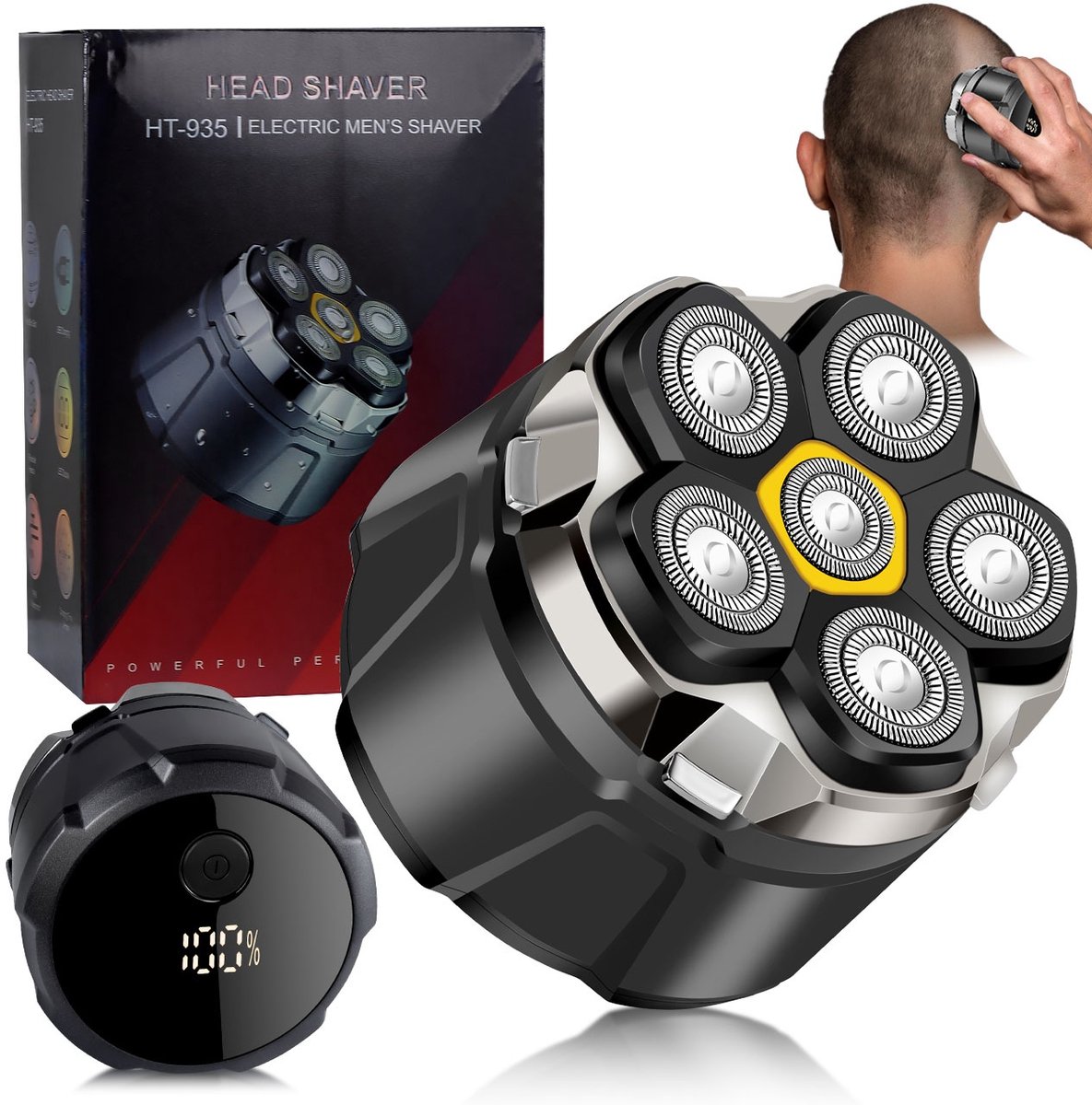 SOLIMPIA Elektrisch Scheerapparaat 6D Zwevende Scheerkoppen - SOLIMPIA - €36,99