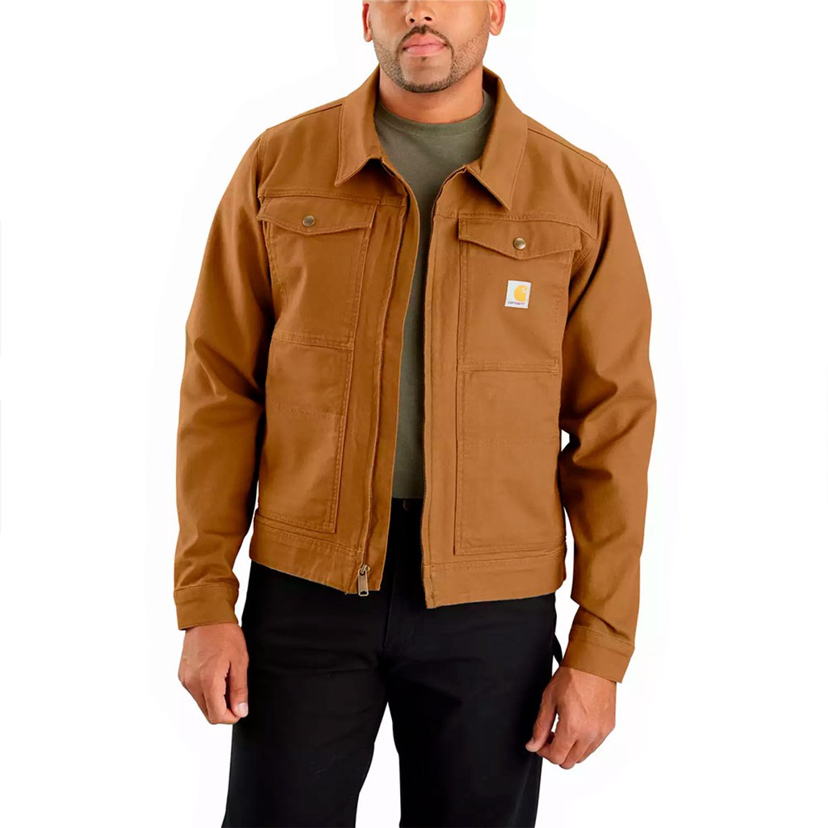 Carhartt Duck Jas S Man Bruin