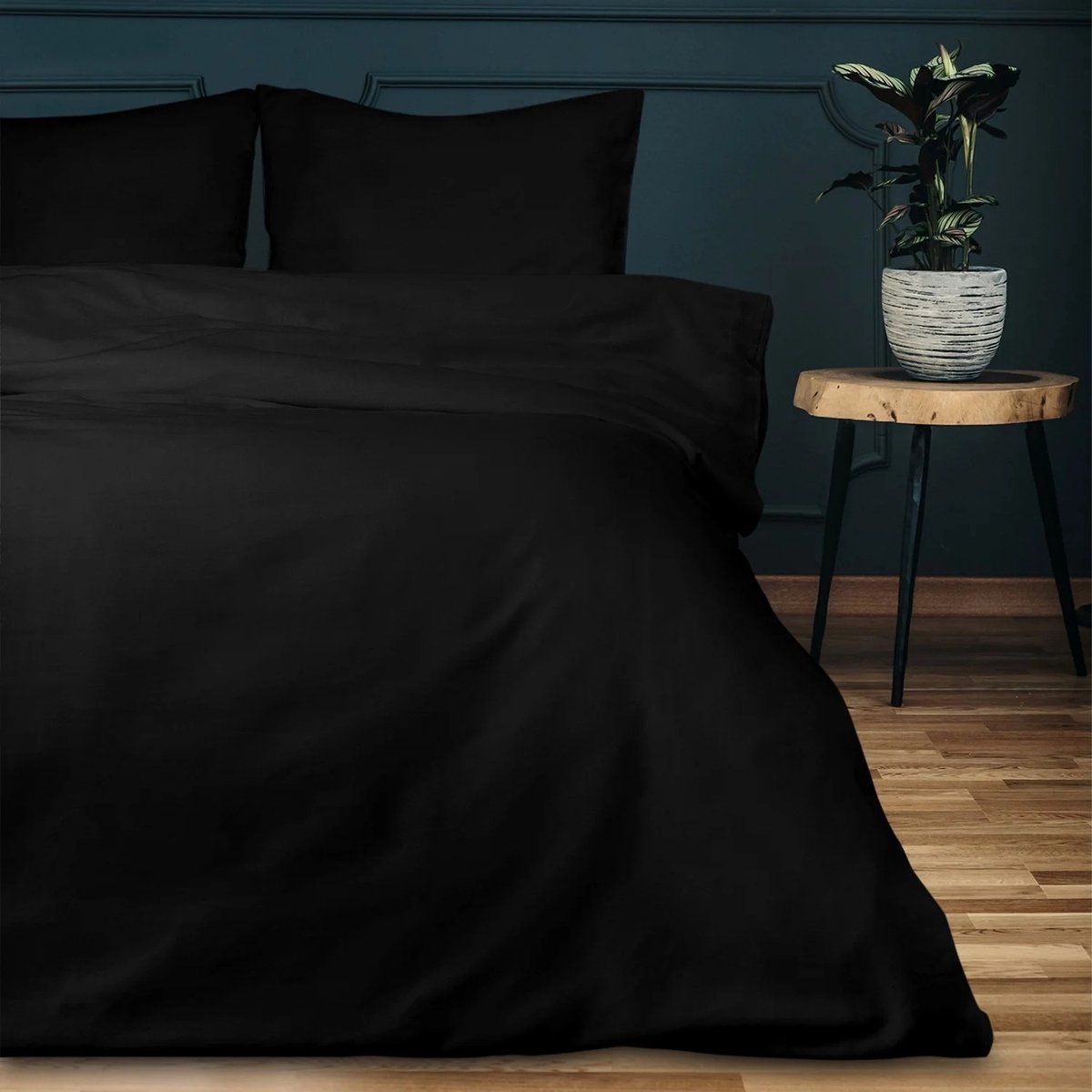 Darymex Katoen Satijn Beddengoed 180x200cm Zwart