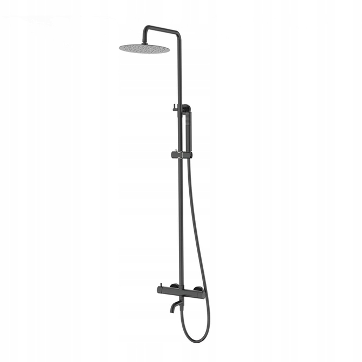 Corsan Lugo Douchekolom CMN01MBLW - Zwart, Mat