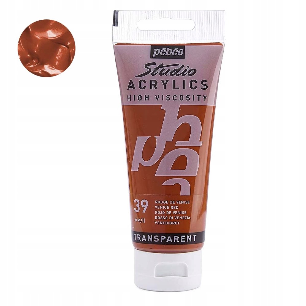 Pebeo Studio Acrylverf 100ml - Venetië Rood
