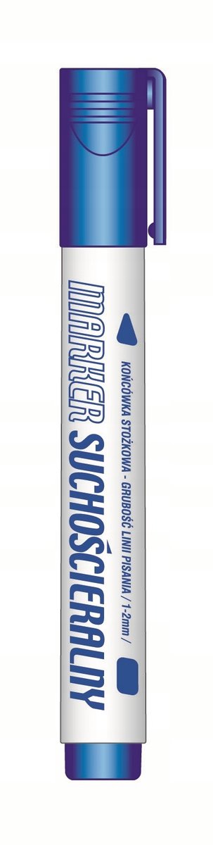 Blauwe Whiteboard Stift - Ronde Punt