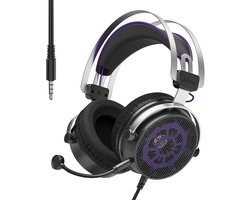 FIFINE H18 - Headset - Over-Ear - Active Noise Canceling - Voor Gaming - Streaming - Podcast - Met microfoon - geschikt voor PS5/PS4 - PC