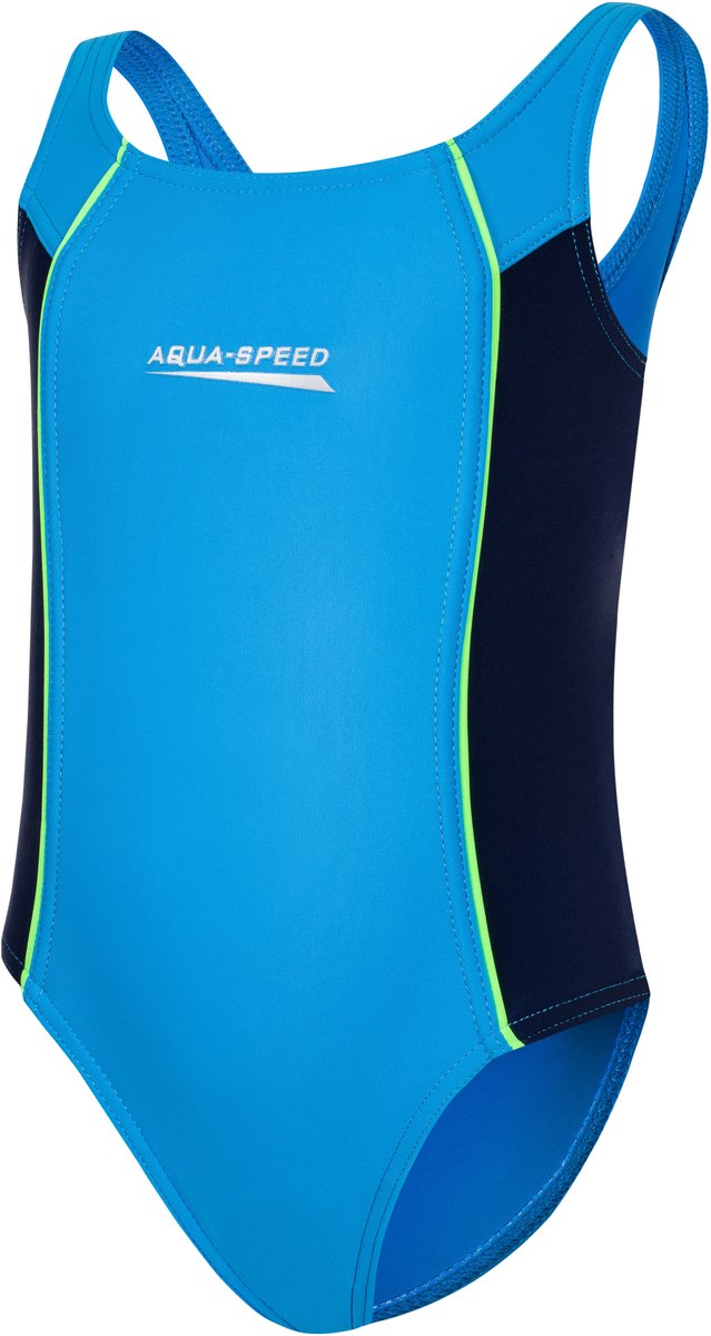 Aqua Speed Badpak Meisjes - Zwemkleding Luna Blauw met Zwart