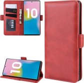 Samsung Galaxy Note 10 Plus hoesje (Note 10+), Luxe 3-in-1 bookcase, rood | GSM Hoesje / Telefoonhoesje Geschikt Voor: Samsung Galaxy Note 10 Plus (Note 10+)