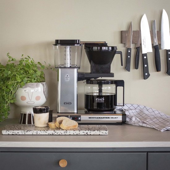 Moccamaster KBG Select - Filterkoffiezetapparaat - Polished Silver - 5 jaar garantie
