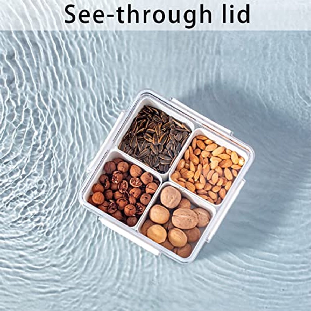 Snackcontainer Set met Deksel - Perfecte Organisator voor Maaltijd Prep en Snacks