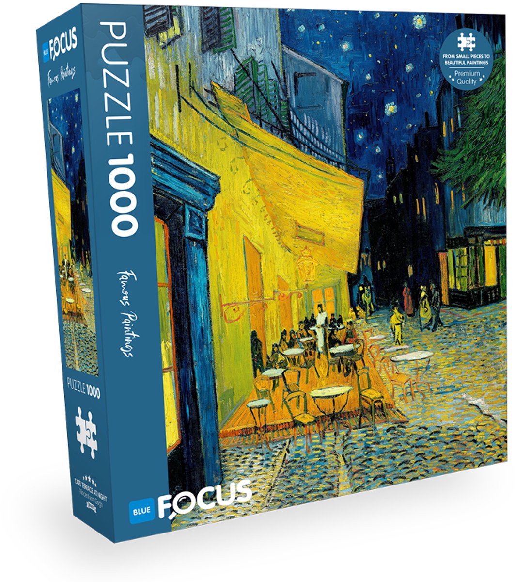 puzzel - Caféterras bij nacht- van gogh - 1000 stukjes 68x48cm