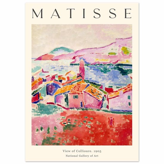 Affiche Matisse - Vue de Collioure 1905 50x70 cm