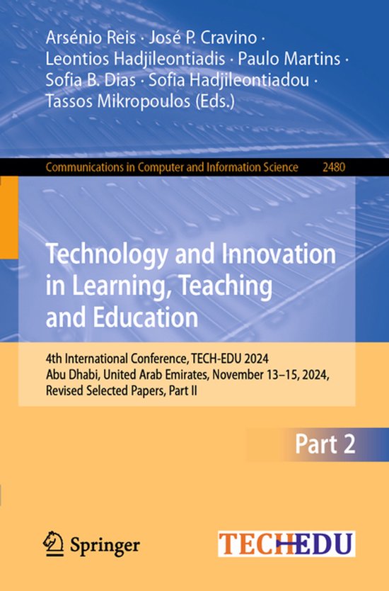 Communications in Computer and Information Science2480- Tech ... - cover