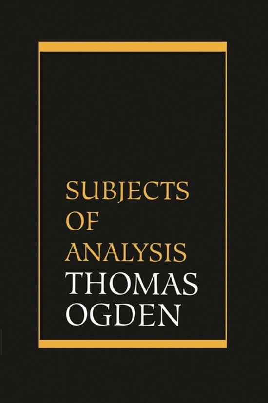 Subjects of Analysis - cover
