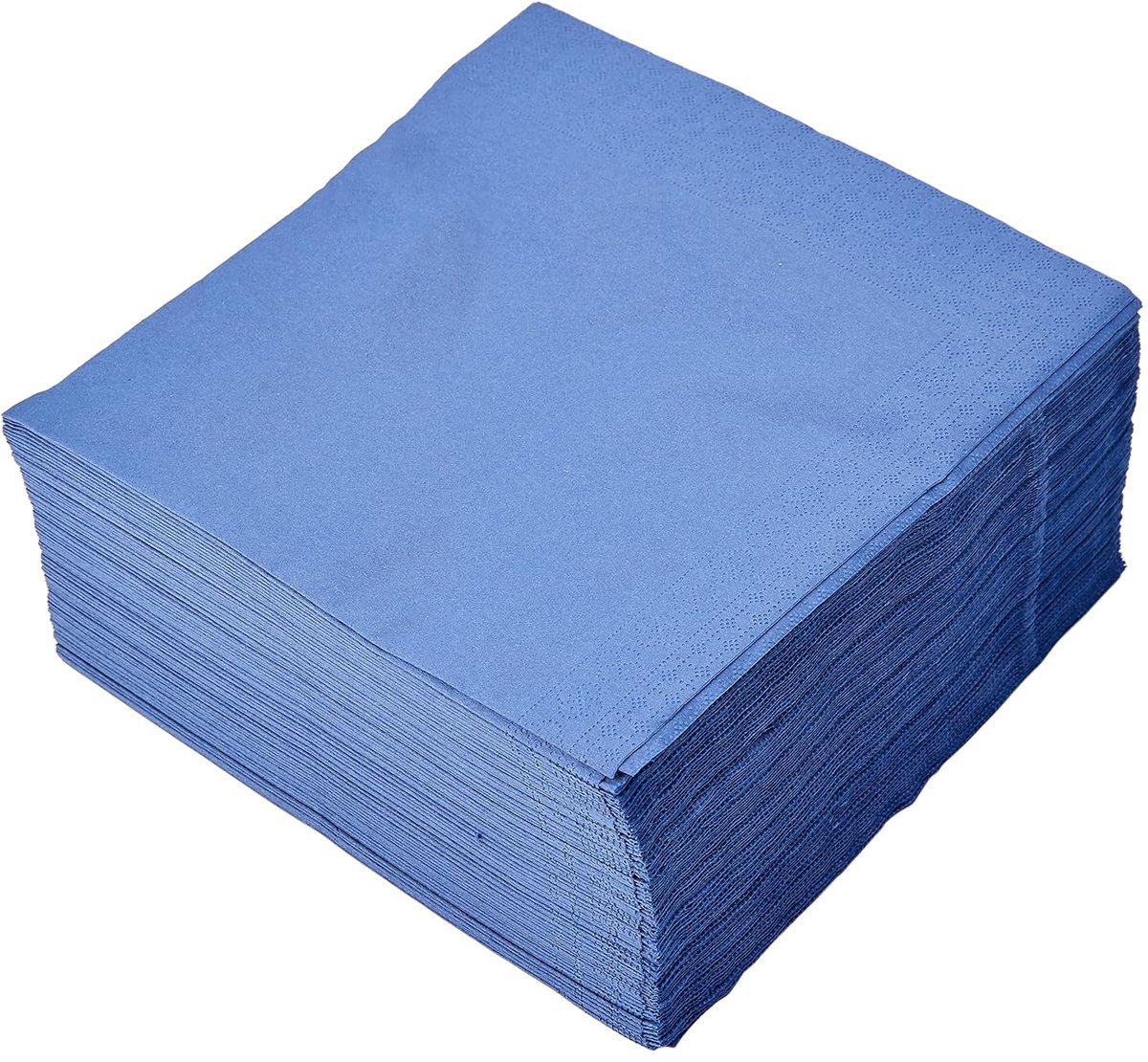 Famanu - Servetten – 100 stuks 40x40 cm – Blauw – Luxe 2-laags Servetten voor Feest en Horeca