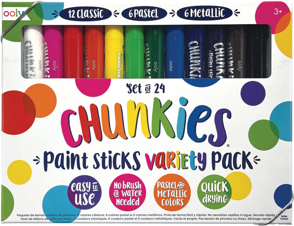 Ooly - Chunkies - Verf stiften - Megapack - Set van 24 kleuren
