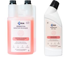 FRM Probiotica Sanitair + Probiotica WC-Gel - Complete toilet & badkamer reiniging | Reinigt en houdt sanitair langer schoon