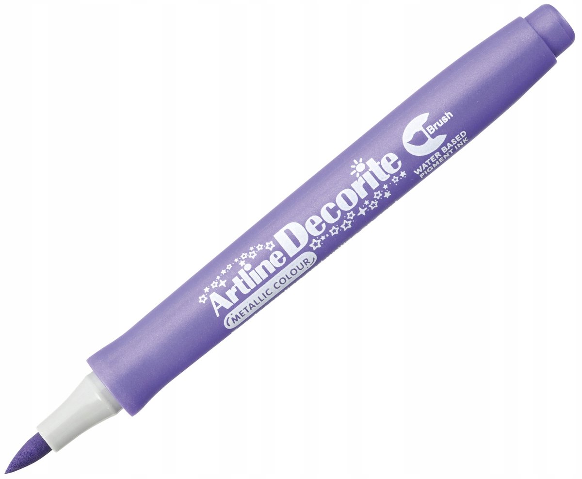Toma Decorite Brush Marker - Paars Metallic, Permanent