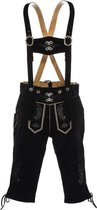 Lederhosen XXXL Zwart (100% suede leer), 66