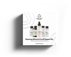 Leather repair company - leer - stuurwiel - reparatiekit - strong black