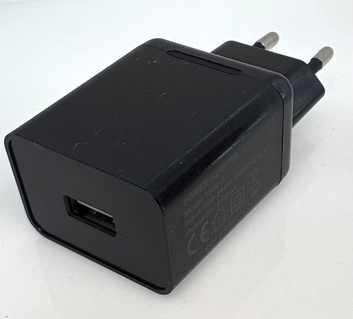 USB Thuislader Snellader Telefoonlader 2A Zwart