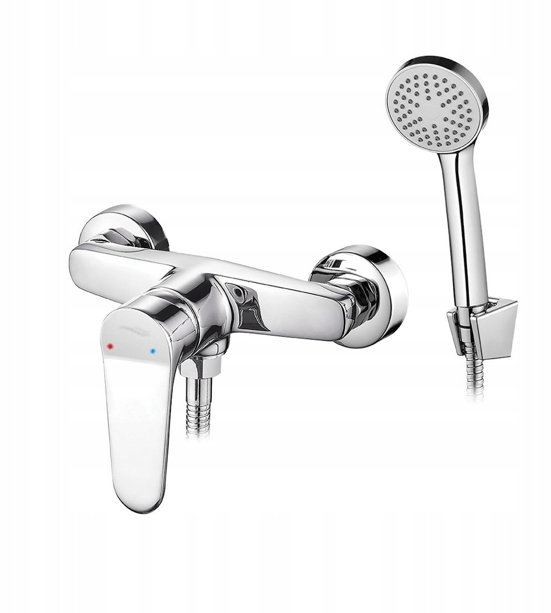 Douchekraan Set Wandmontage 150cm Chroom