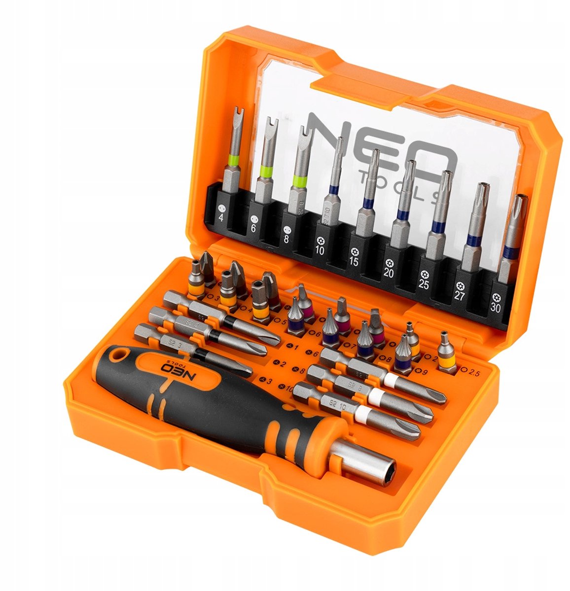 NEO TOOLS Bitset 31 Delen - Diverse Bits & Bitadapter