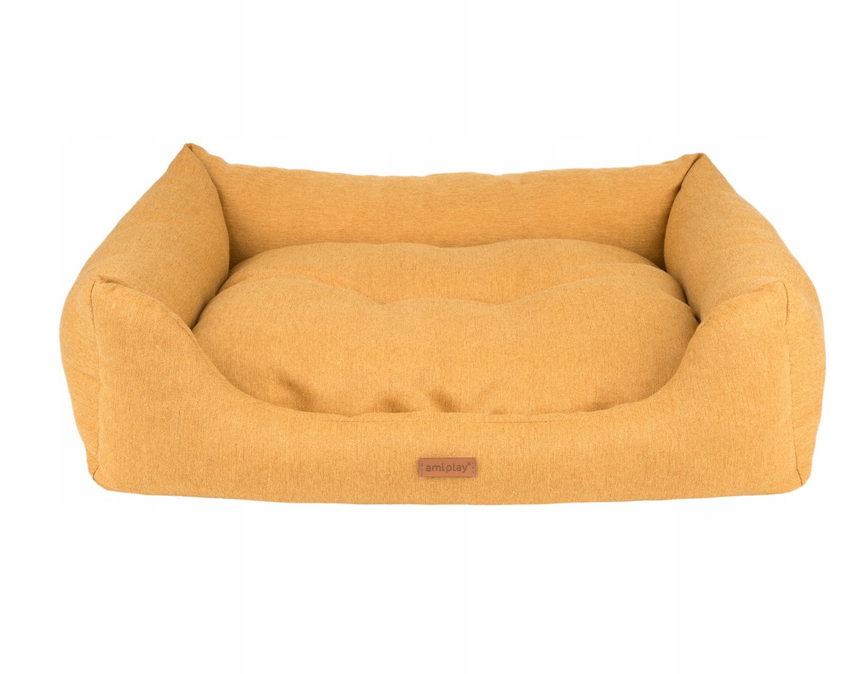 Amiplay Montana Sofa M Hondenmand Geel Rechthoekig - Comfortabel & Stijlvol