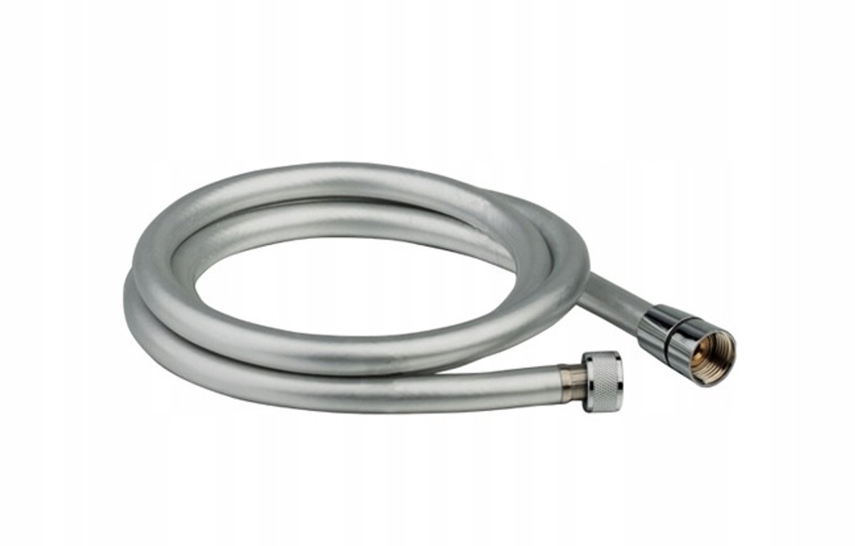 VALVEX Doucheslang SILVER 1,5m - Mat Zilver ABS & Messing