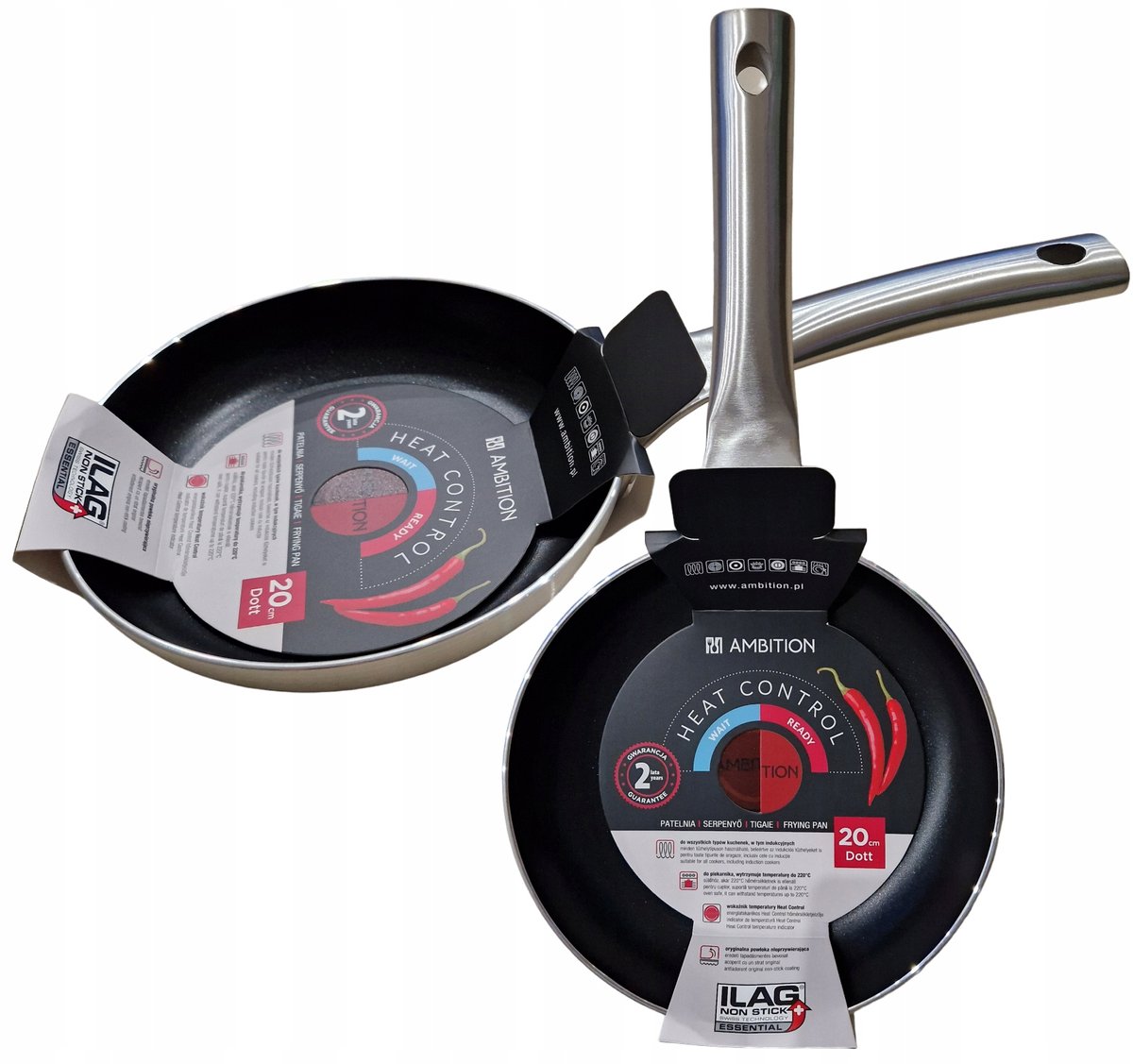 Ambition Dott Koekenpan 20cm met Heat Control - Geschikt voor Oven & Inductie