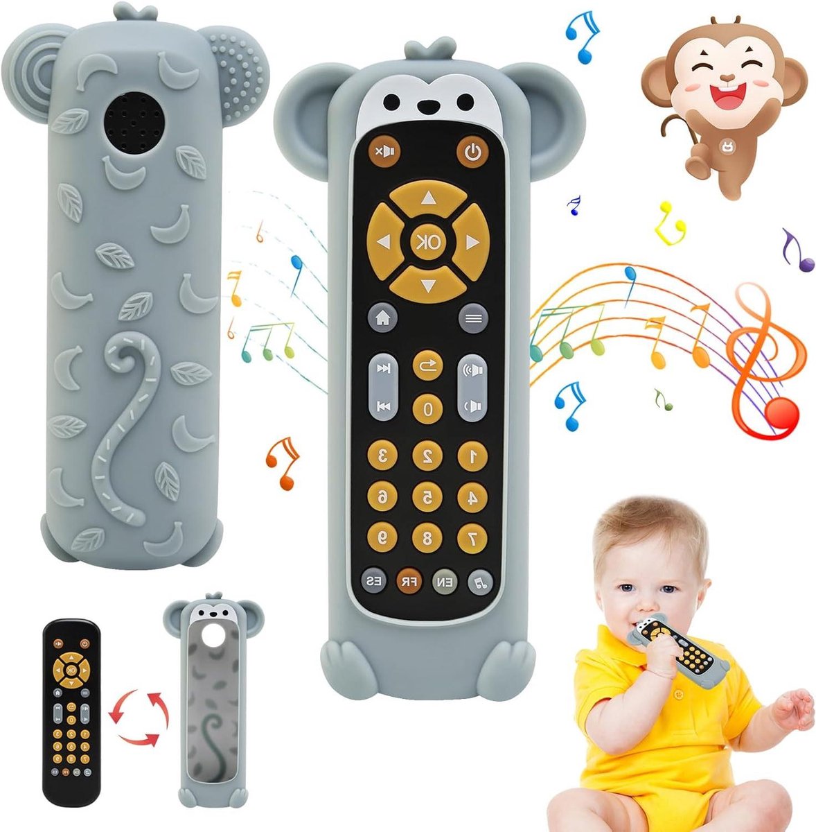 Provento - Sensorisch muziekspeelgoed met geluidseffecten voor baby's vanaf 6 maanden
