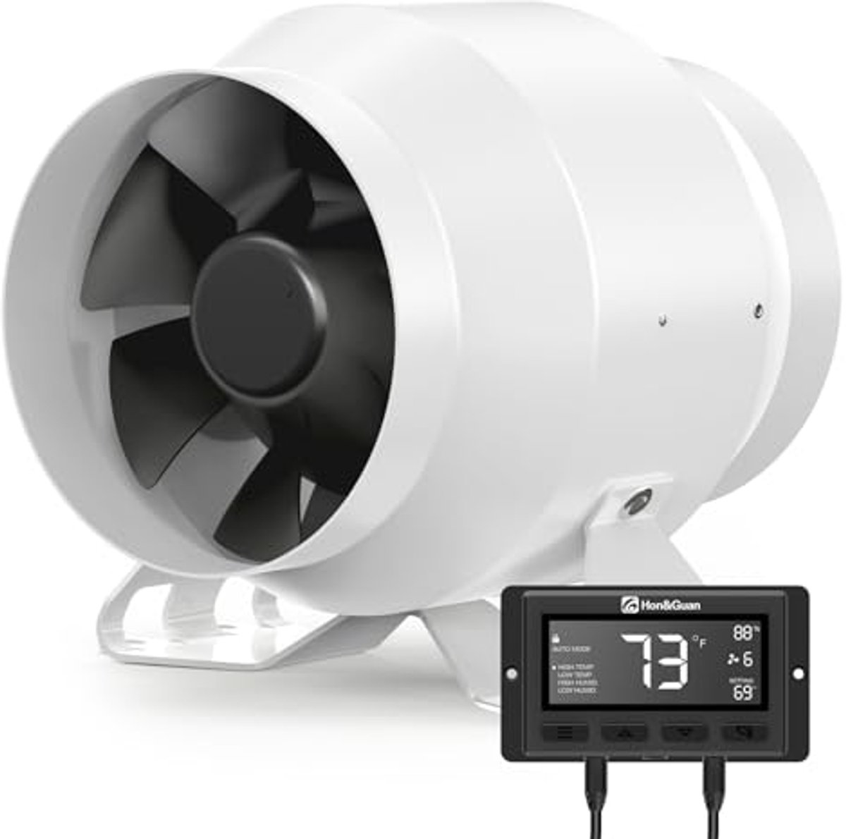 100 mm Buisventilator met Intelligente Regulator en Energiezuinige EC Motor voor Groei Ten