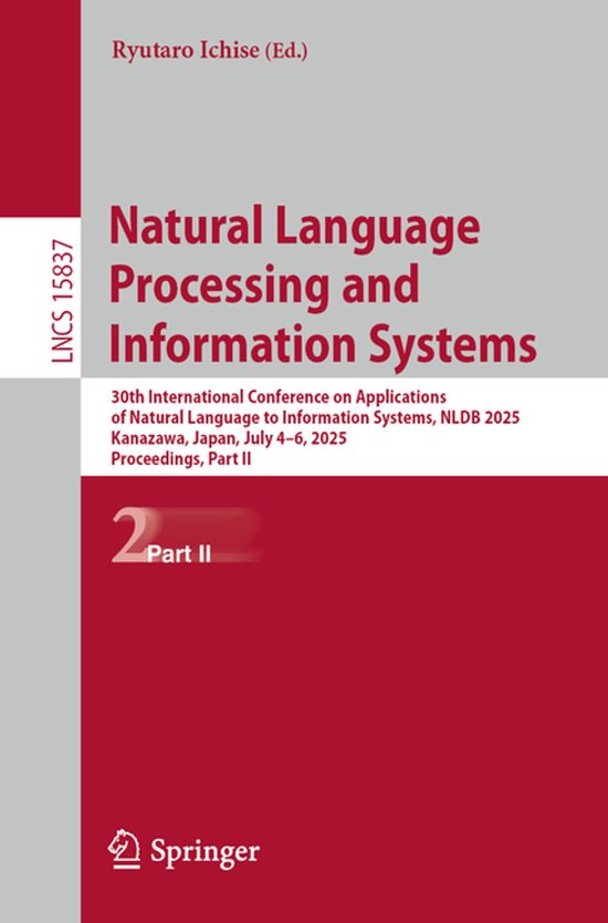 Lecture Notes in Computer Science15837- Natural Language Pro ... - cover