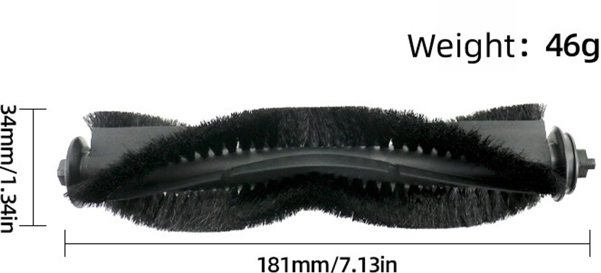 Vervangende Onderdelen - 5-Delige - Geschikt voor Tapo RV20 Max Plus/Tapo RV20 Max/Tapo RV30 Max Plus/Tapo RV30 Max Robotstofzuiger - 1 Rolborstel, 2 Zijborstels, 2 HEPA-Filters - Accessoireset — afbeelding 2