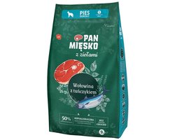 Pan Mięsko - Droogvoer voor Honden - Rund & Tonijn - Brokken S - Graanvrij - Ondersteunt Spijsvertering & Vacht - 9 kg