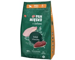 Pan Mięsko - Droogvoer voor Honden - Kalkoen & Eend - Brokken M - Graanvrij - Natuurlijk & Hypoallergeen - 9 kg