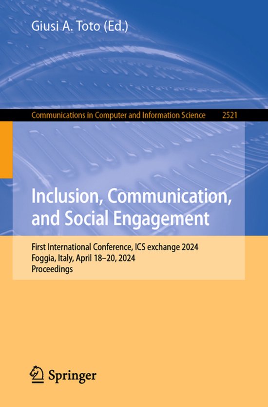 Communications in Computer and Information Science2521- Incl ... - cover