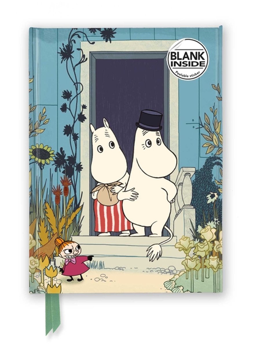 Flame Tree Blank Notebooks- Moomins on the Riviera (Foiled Blank Journal)