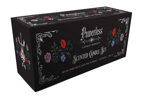 The Powerless Trilogy- Lauren Roberts: Powerless Trilogy Scented Glass Candle Set (Set of 3)