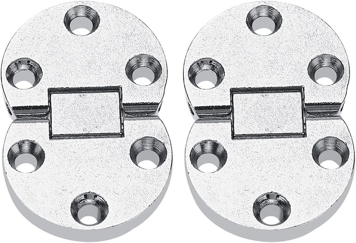 Dailygoods- Tafelhinge Duurzaam - Scharnieren - Scharnier Reparatie Plaat - Scharniermal - Scharnier Boormal - 54x35x7mm