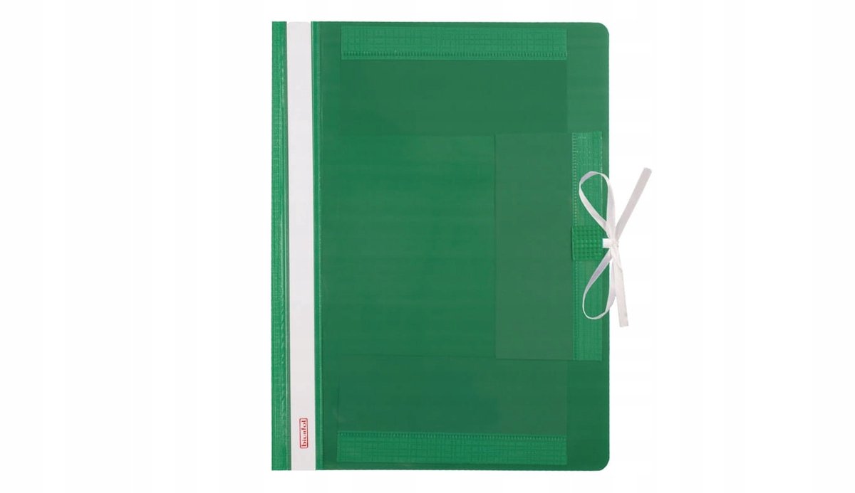 Groene A4 plastic map met sluiting
