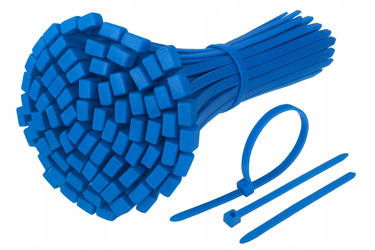 Blauwe Kabelbinders Nylon 4,8x300mm - 100 Stuks