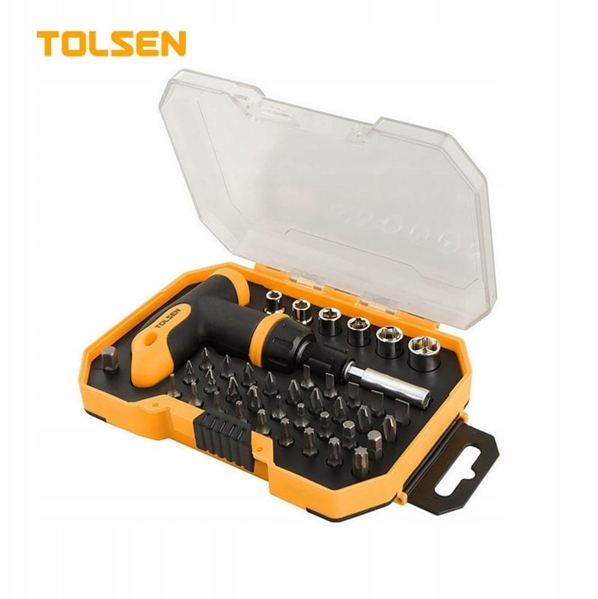 Tolsen 41-delige Bit- en Dopset met Ratelhandvat