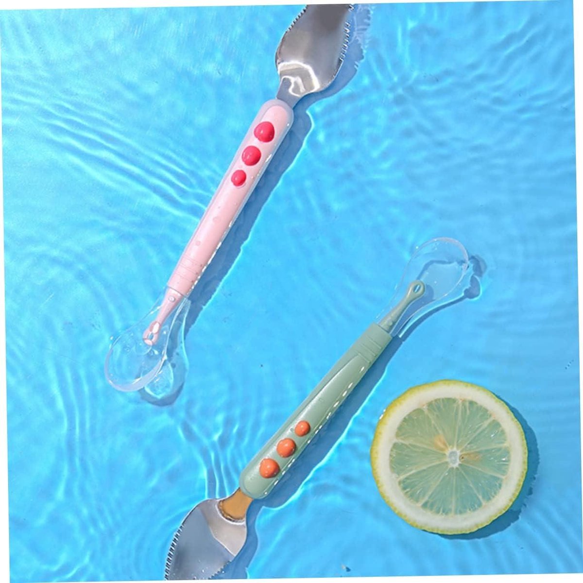 Schraper voor Fruitpuree - Training Lepel Met Dubbele Voedsel Lepel