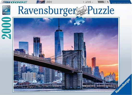 Ravensburger puzzel Van Brooklyn naar Manhatten - Legpuzzel - 2000 stukjes  | bol.com