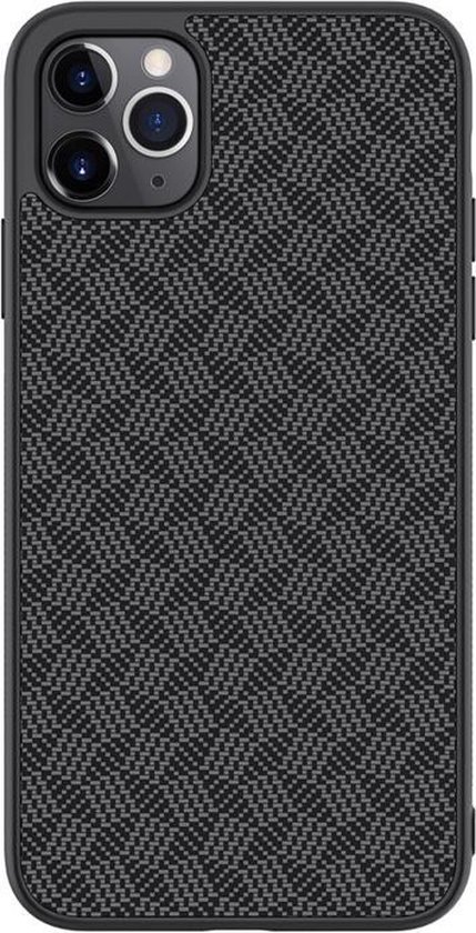 Nillkin Hard Case Synthetic Fiber - Geschikt voor Apple iPhone 11 Pro (5.8") - Plaid Zwart