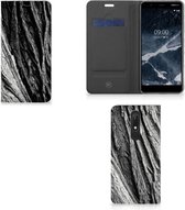 Nokia 5.1 (2018) Book Wallet Case Boomschors Grijs