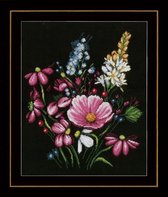 Borduurpakket Flowers - Lanarte