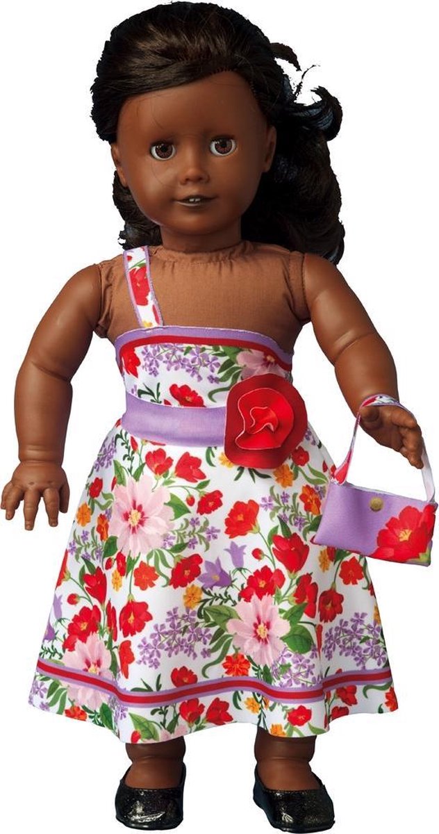 Dress Your Doll - Making Couture Outfit kit Nataly Flowers - Voor pop van 45cm - PN-0171719