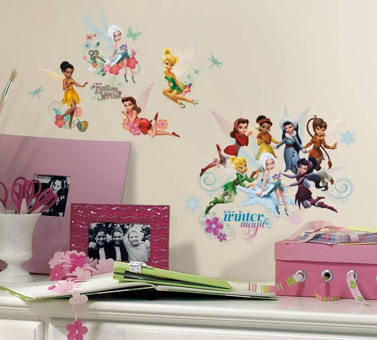Disney Winter elfjes en feeën muursticker