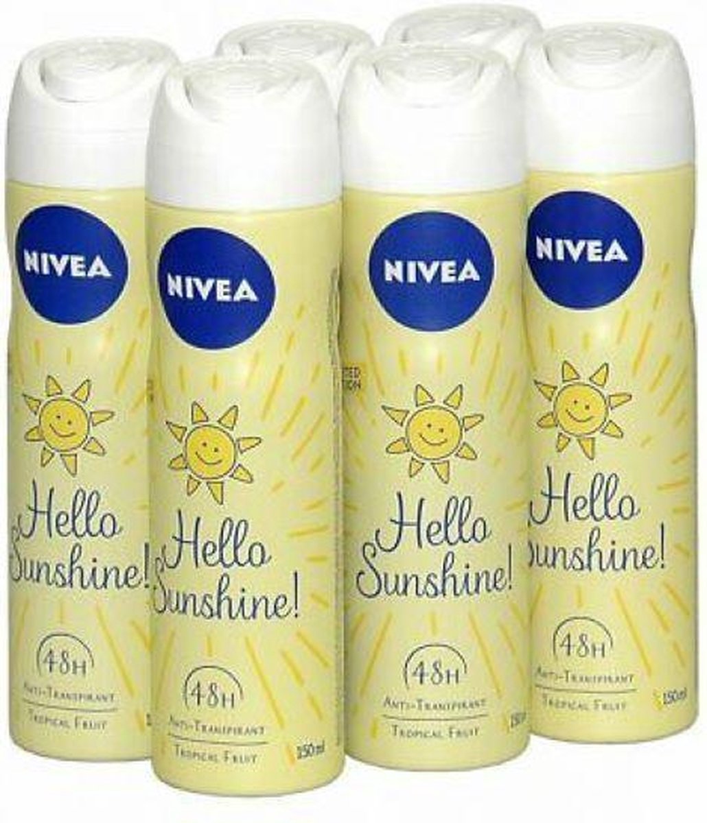 Nivea Hello Sunshine - voordeelverpakking - 6 stuks | bol.com