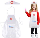 WiseGoods - Premium Verpleegster Kostuum Kinderen - Carnavalskleding Kinderen - Zuster Kostuum met Schort en Hoofddeksel